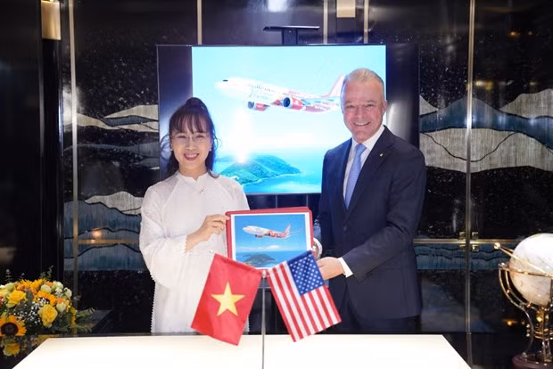 Vietjet y Boeing alcanzan acuerdos importantes en ocasión de la visita de Estado a Vietnam del presidente estadounidense, Joe Biden. (Fotografía: vietjetair.com)