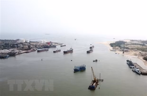 Barcos en el Puerto marítimo de Cua Viet. (Fotografía: VNA)