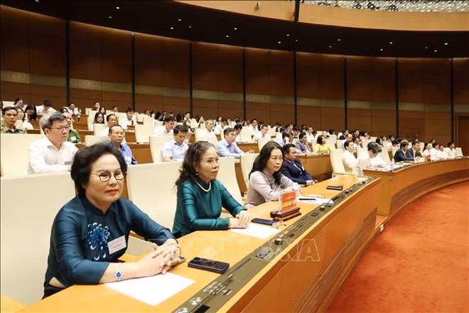 Delegados asisten a la conferencia nacional en Hanói. (Fotografía: VNA)