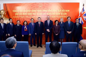 [Foto] Líder vietnamita asiste a inauguración de nueva sede de embajada de Vietnam en Australia