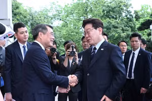 [Foto] Primer ministro de Vietnam se reúne con presidente de Corea del Sur