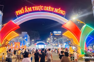 La calle gastronómica Dien Hong (Foto: congluan.vn)