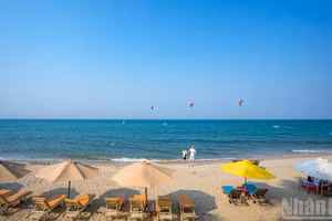 La playa en la ciudad de Da Nang. (Foto: Nhan Dan)