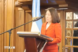 La embajadora vietnamita en Argentina, Ngo Minh Nguyet. (Foto: VNA)