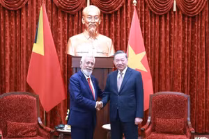 [Foto] Máximo dirigente vietnamita se reúne con premier timorense
