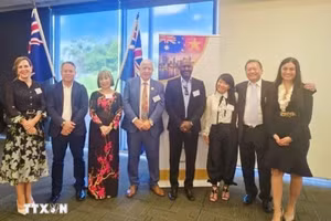 La directiva de la Cámara Nacional de Comercio e Industria Australia-Vietnam. (Foto: VNA)