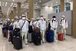 Trabajadores vietnamitas preparándose para ir a trabajar al extranjero. (Foto: Vietnam+)