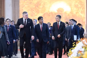 [Foto] Premier vietnamita sostiene conversaciones con su homólogo eslovaco