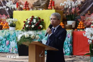 El embajador de Vietnam en Alemania, Nguyen Dac Thanh, en la ceremonia. (Foto: VNA)