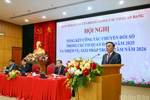 [Foto] Dirigente partidista preside conferencia de balance de labor de transformación digital en los órganos del Partido 