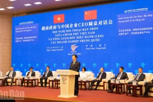 El viceprimer ministro de Vietnam Mai Van Chinh habla en la cita. (Foto: Nhan Dan)