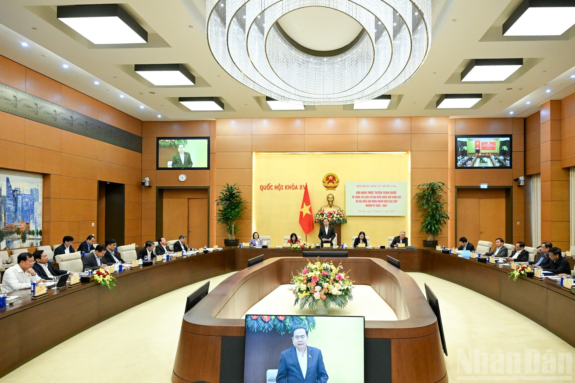 Tran Thanh Man, pronuncia el discurso de clausura de la conferencia. (Foto: Duy Linh)
