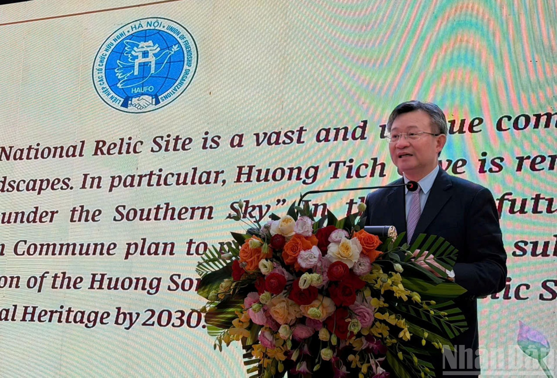 El presidente de Haufo, Nguyen Ngoc Ky expresa su esperanza de que el evento brinde a los amigos internacionales experiencias sobre la cultura espiritual, el paisaje armonioso y la hospitalidad de la gente de Hanói en particular y de Vietnam en general.