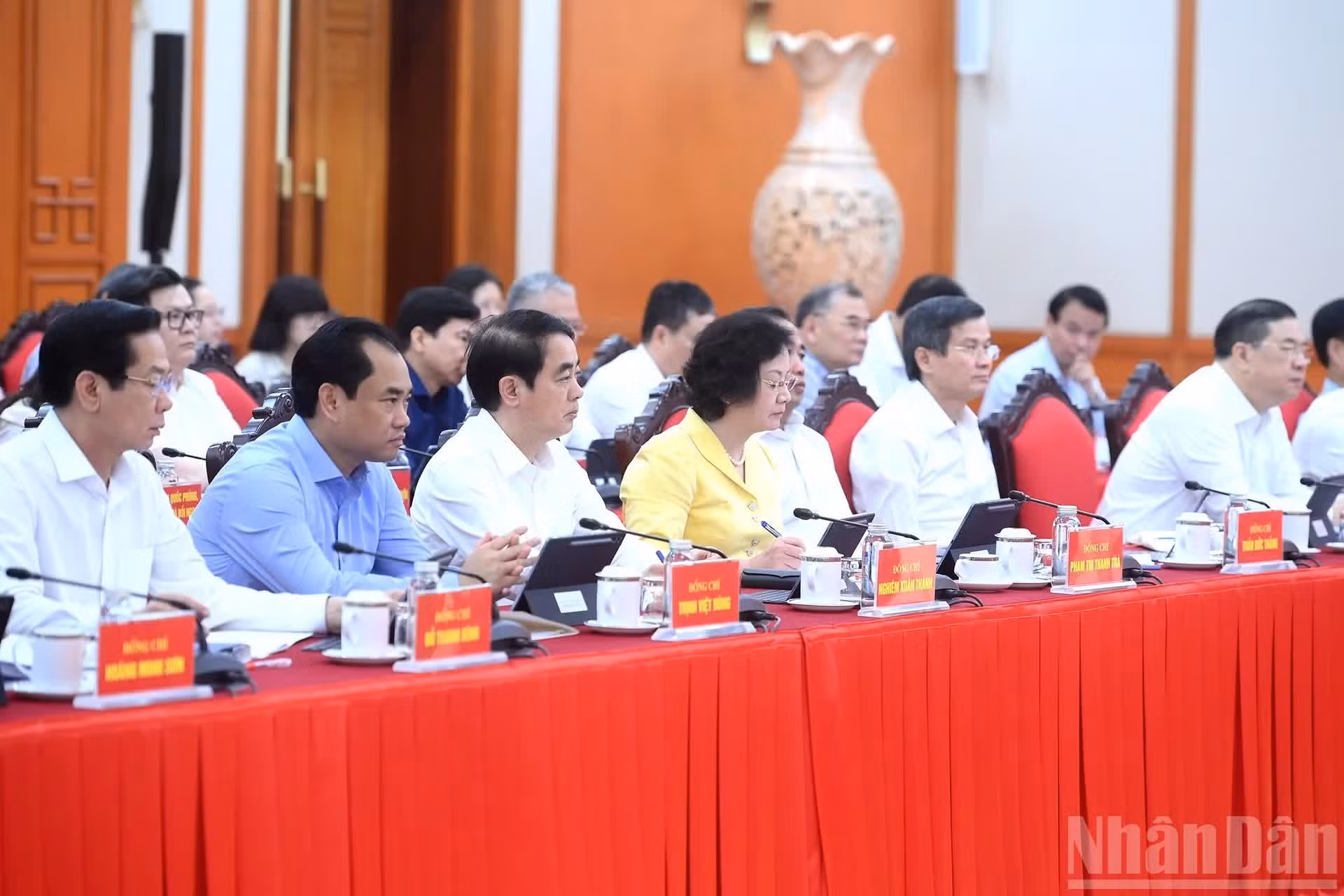 Delegados en la sesión.