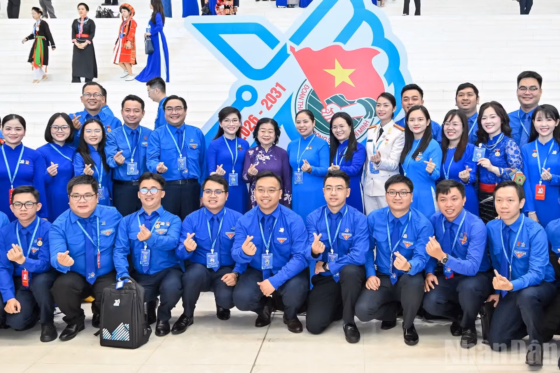 La exvicepresidenta de Vietnam, Truong Thi My Hoa asiste al evento.