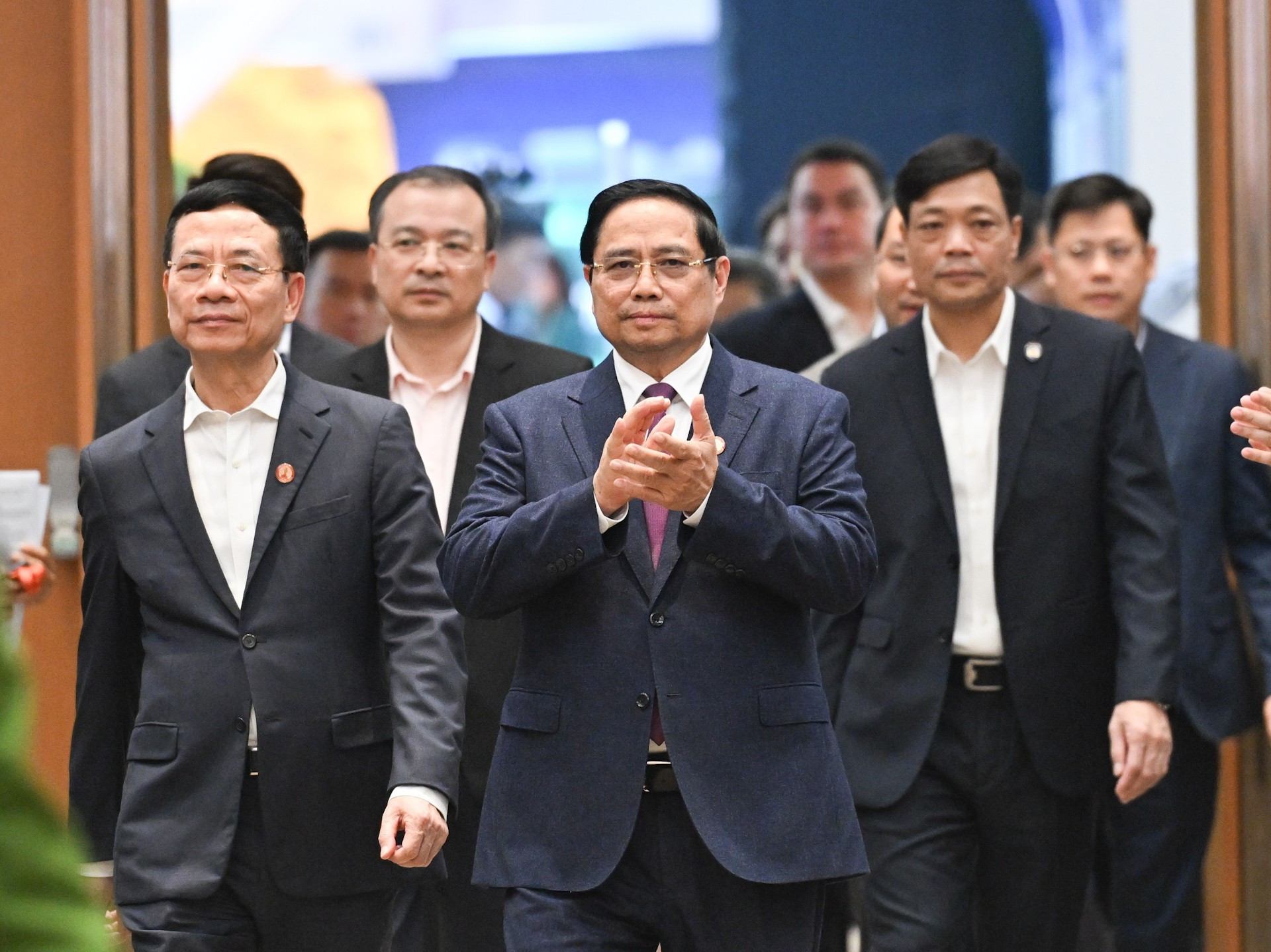 [Foto] Conferencia para revisar un año de implementación del programa de acción gubernamental según Resolución nº 57