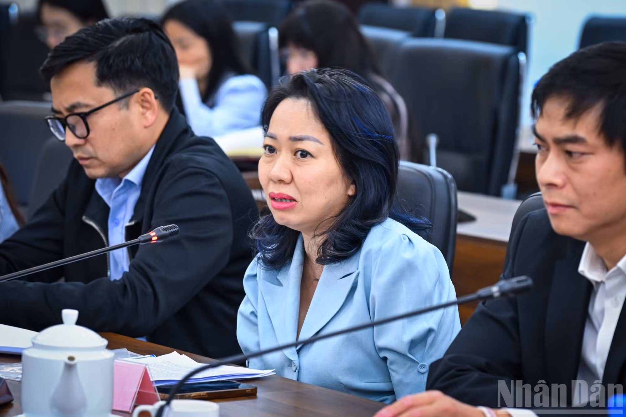 Le Thanh Thuy, subjefa del Departamento de Gestión Ambiental del Servicio de Agricultura y Medio Ambiente de Hanói. (Foto: Thanh Dat)