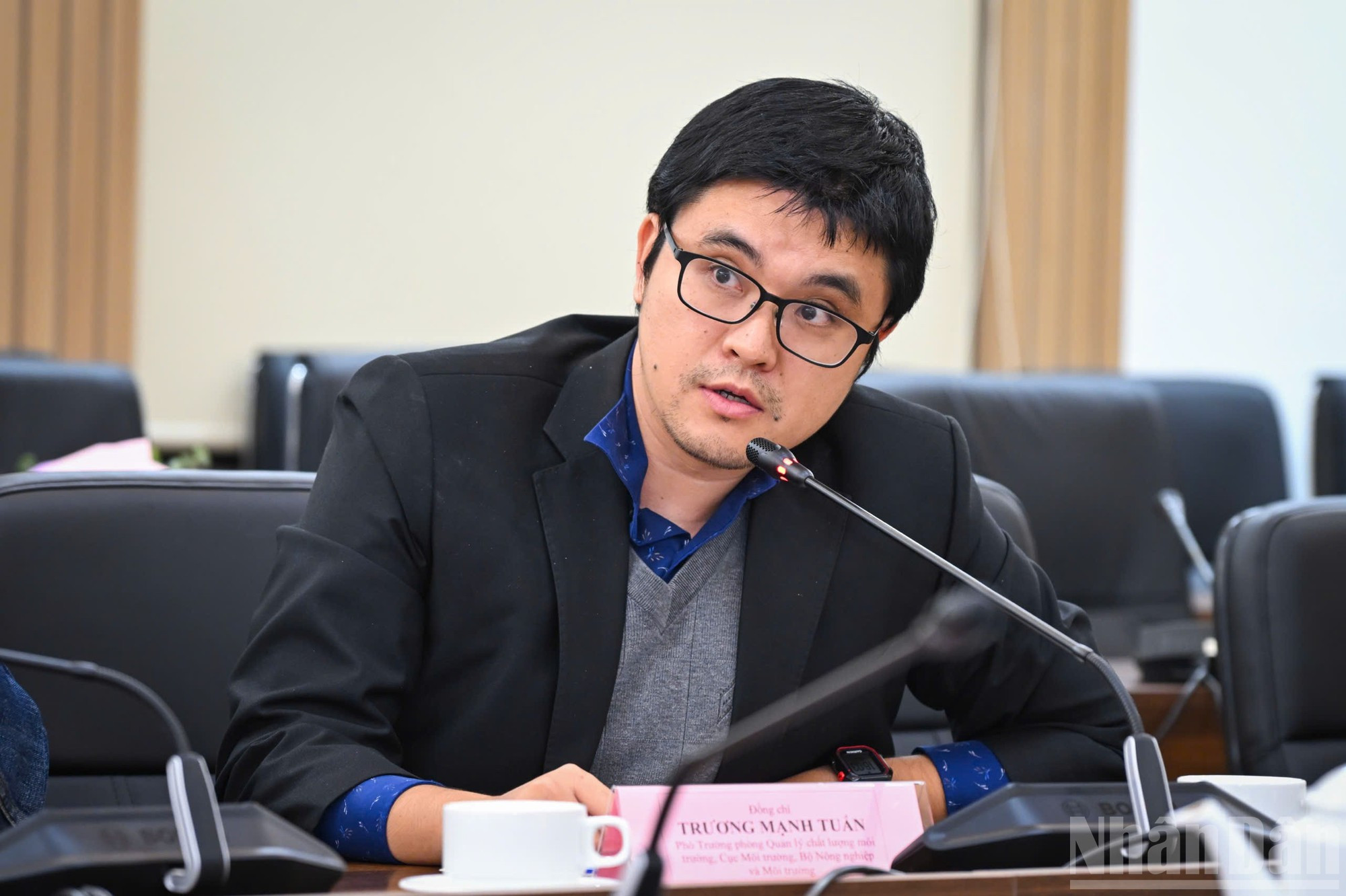 Truong Manh Tuan, subjefe del Departamento de Gestión de la Calidad Ambiental del Ministerio de Agricultura y Medio Ambiente. (Foto: Thanh Dat)