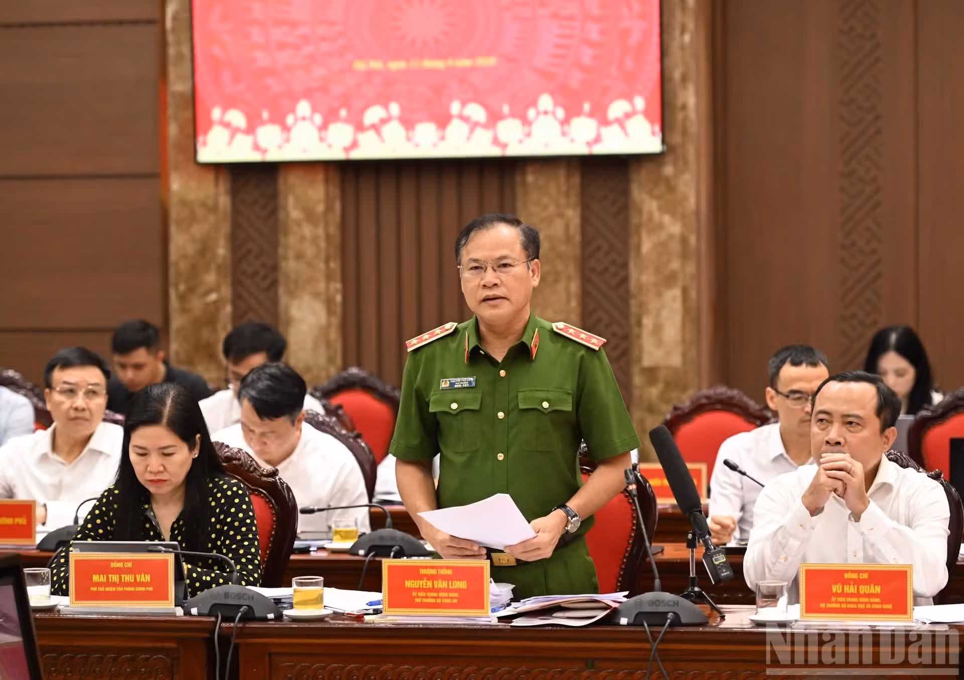 El teniente general Nguyen Van Long, viceministro de Seguridad Pública.