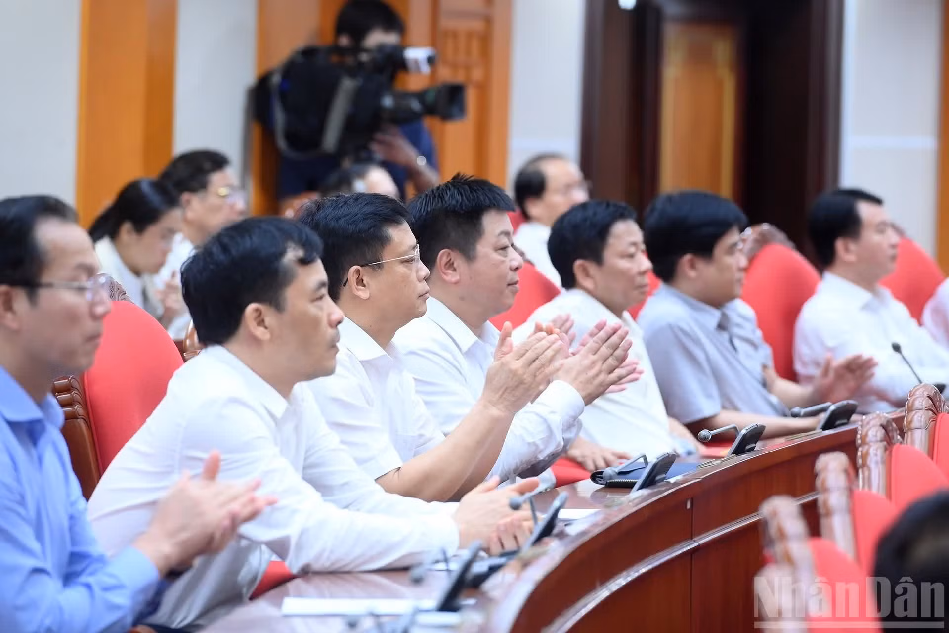 Delegados en el acto.