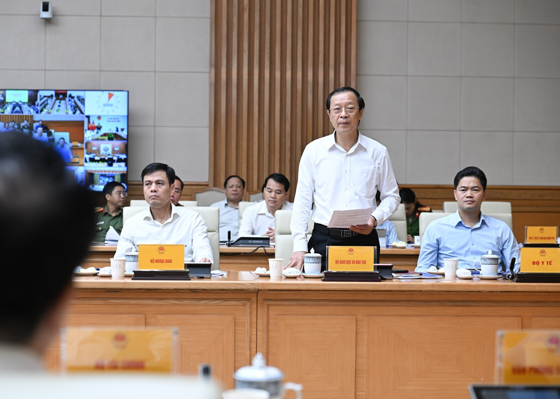 El viceministro de Educación y Formación, Pham Ngoc Thuong, expresa su opinión.