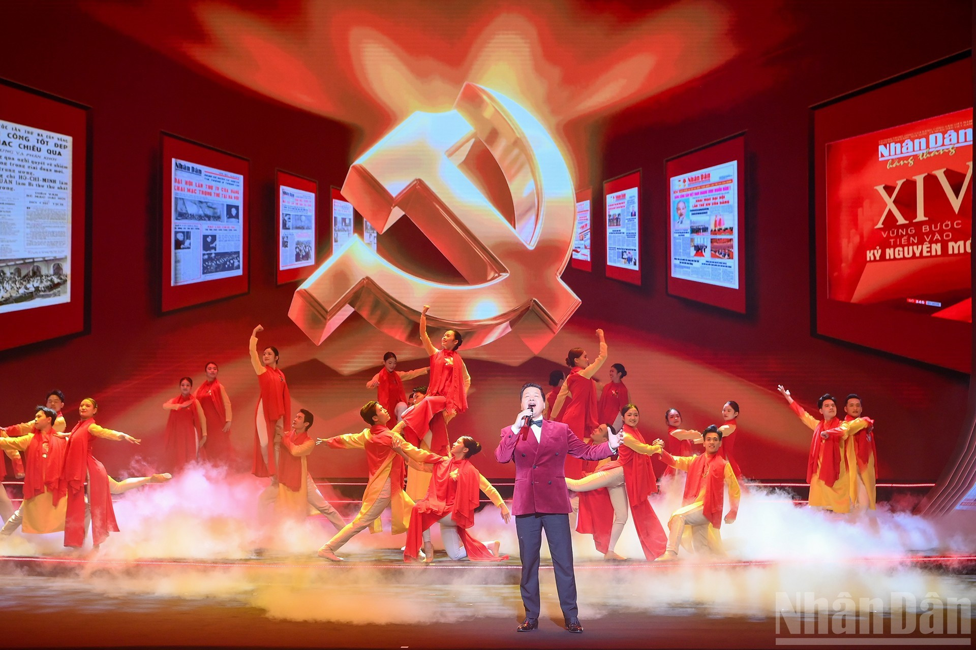 Una actuación artística en el evento (Foto: Dang Khoa)