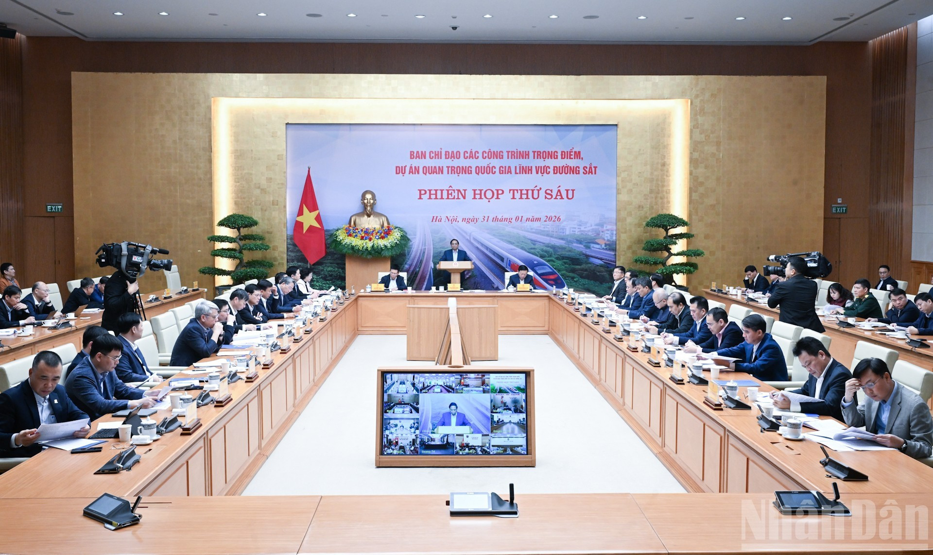 [Foto] Sexta reunión de Comité Directivo para obras clave y proyectos nacionales importantes en sector ferroviario