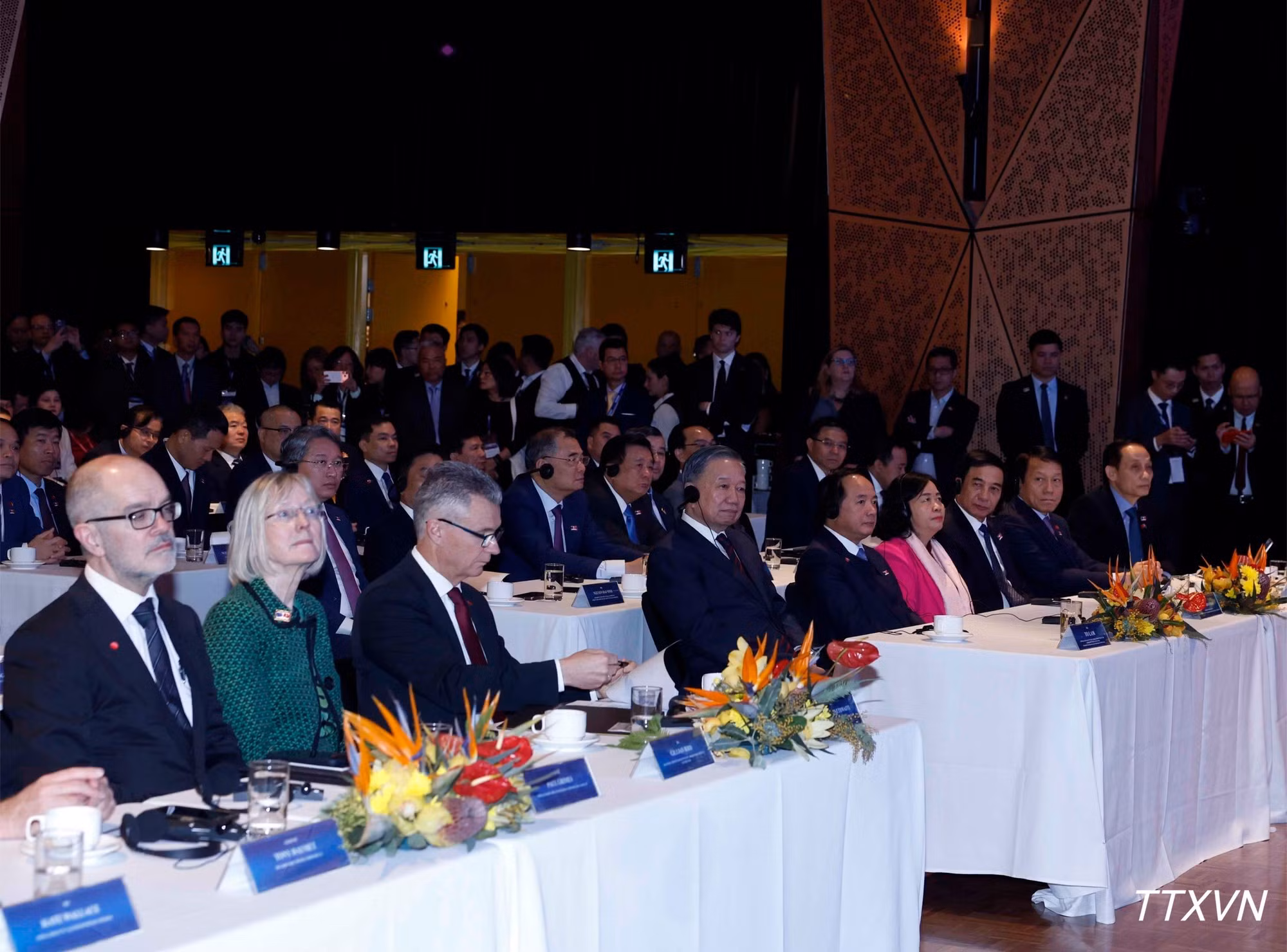 El secretario general del Partido Comunista de Vietnam y presidente del país, To Lam, asiste al Foro Tech Connect sobre ciencia, tecnología, innovación, educación, formación y desarrollo de recursos humanos en la Universidad Tecnológica de Sídney. (Foto: VNA)