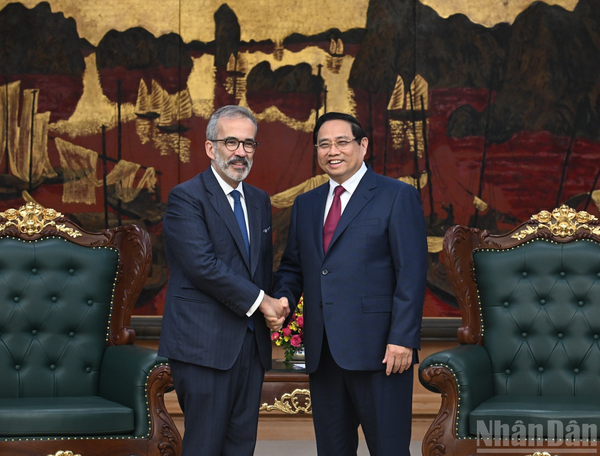 [Foto] Premier vietnamita recibe a ministro de Estado y de Asuntos Exteriores de Portugal