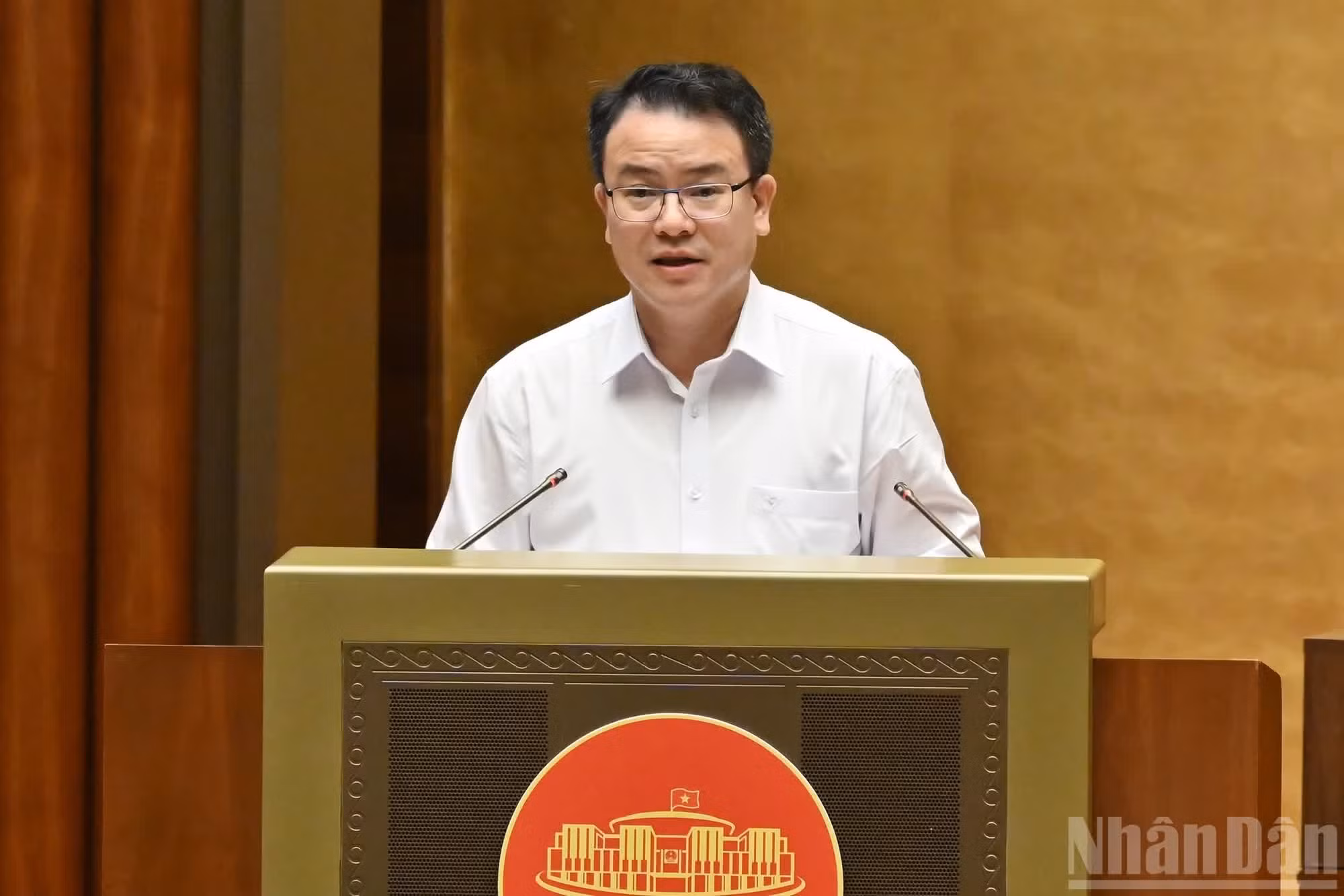 El viceministro de Finanzas, Tran Quoc Phuong, expresa su opinión.