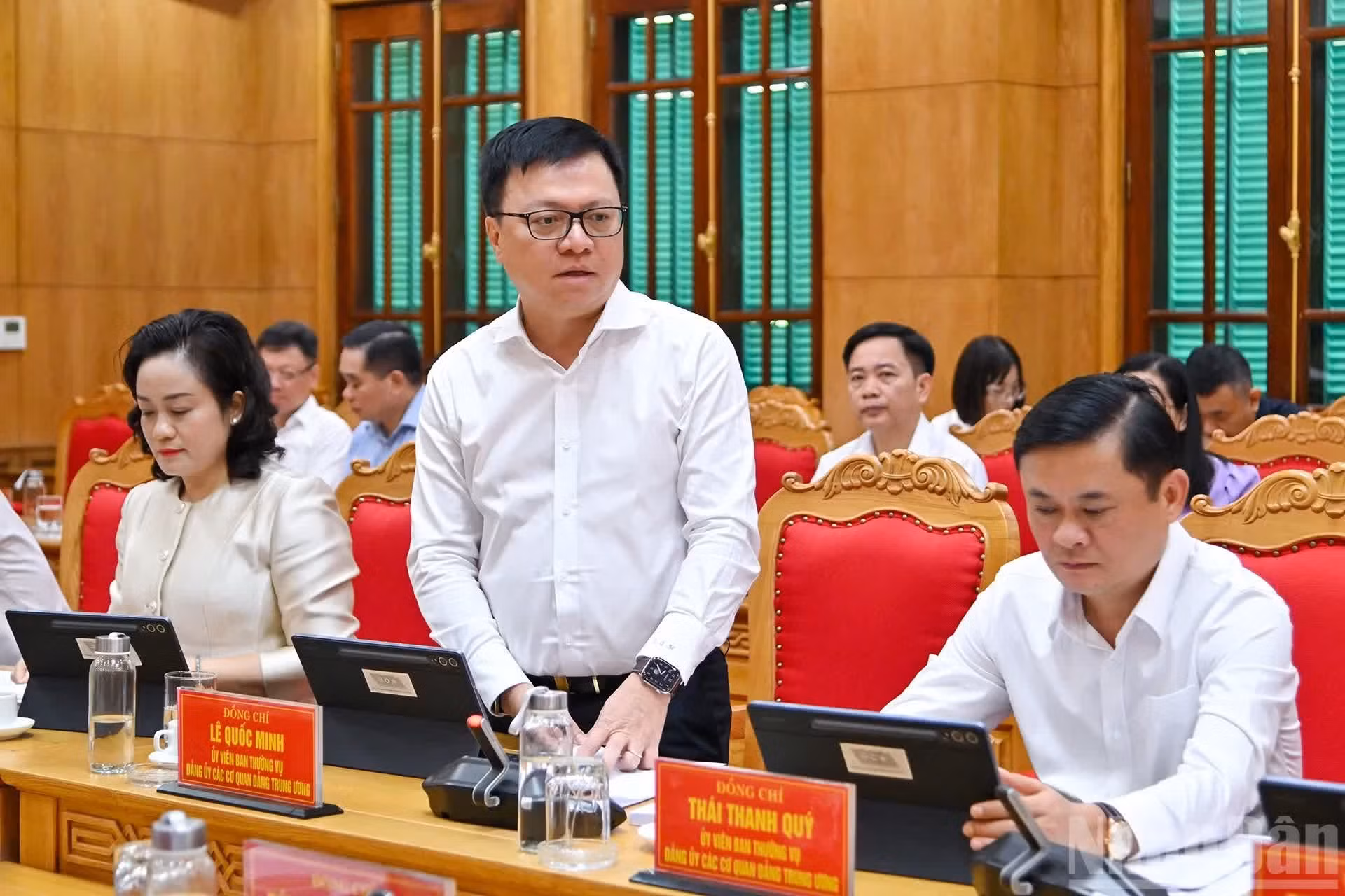El presidente editor del periódico Nhan Dan (Pueblo), Le Quoc Minh.