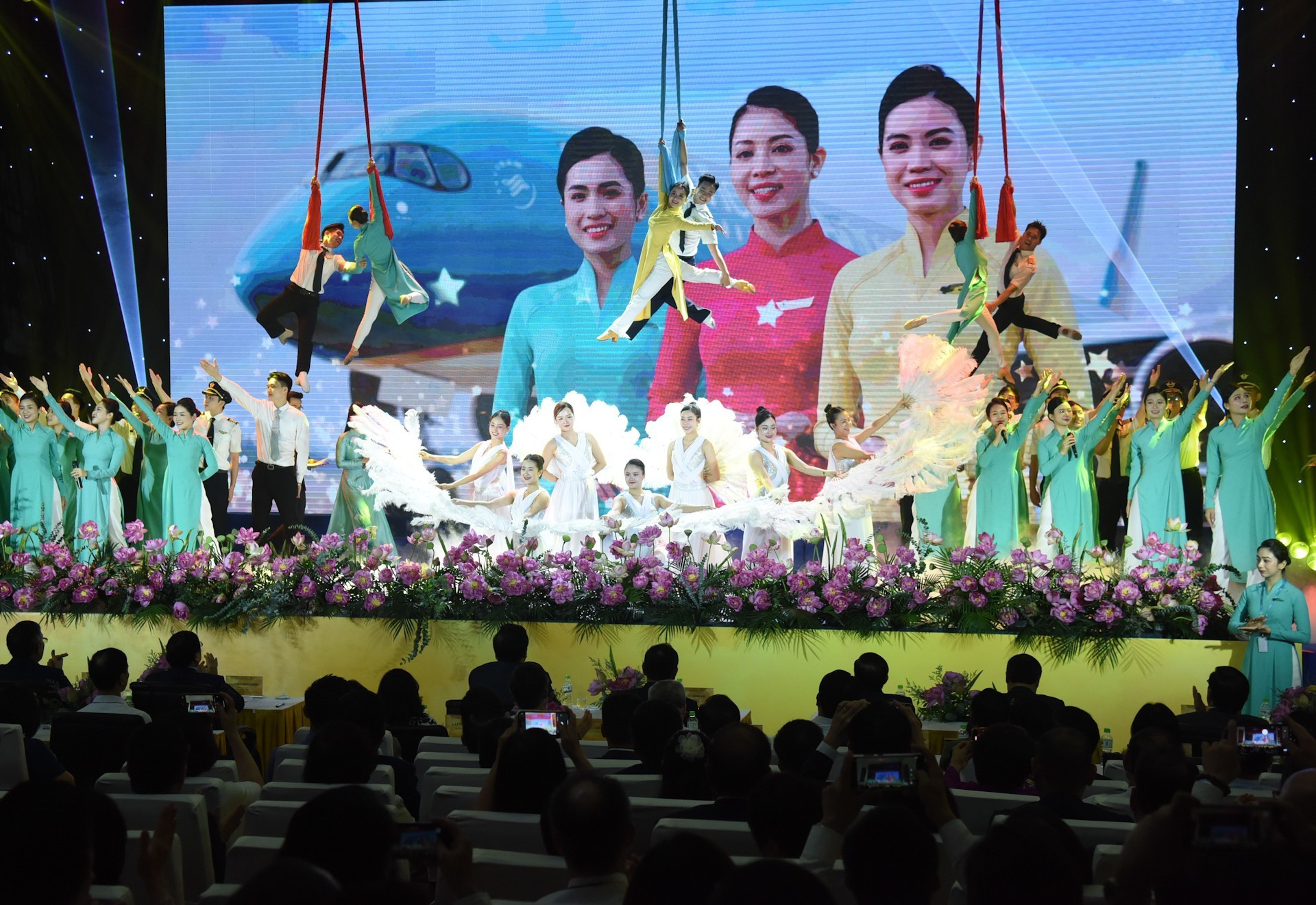 Actuación artística inaugural de la ceremonia.