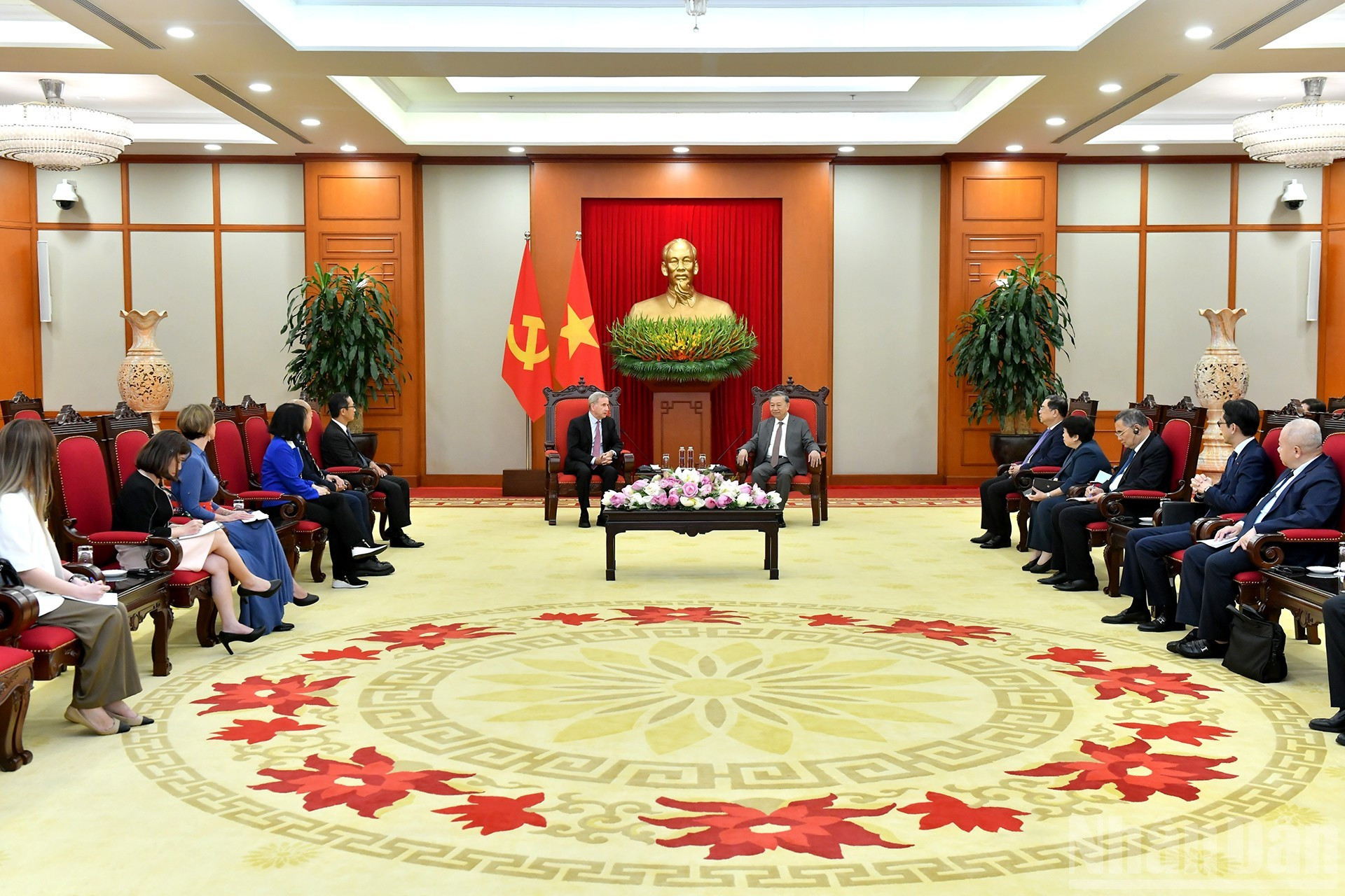 Escena de la recepción.