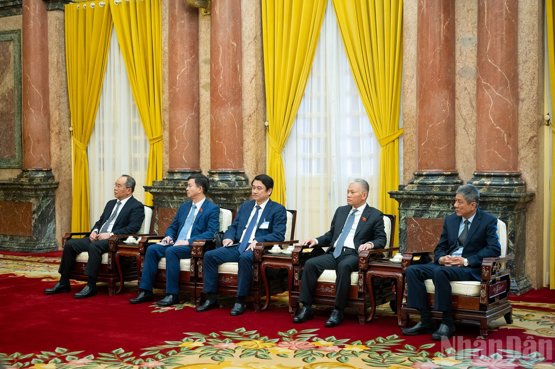 Delegados vietnamitas en el encuentro.