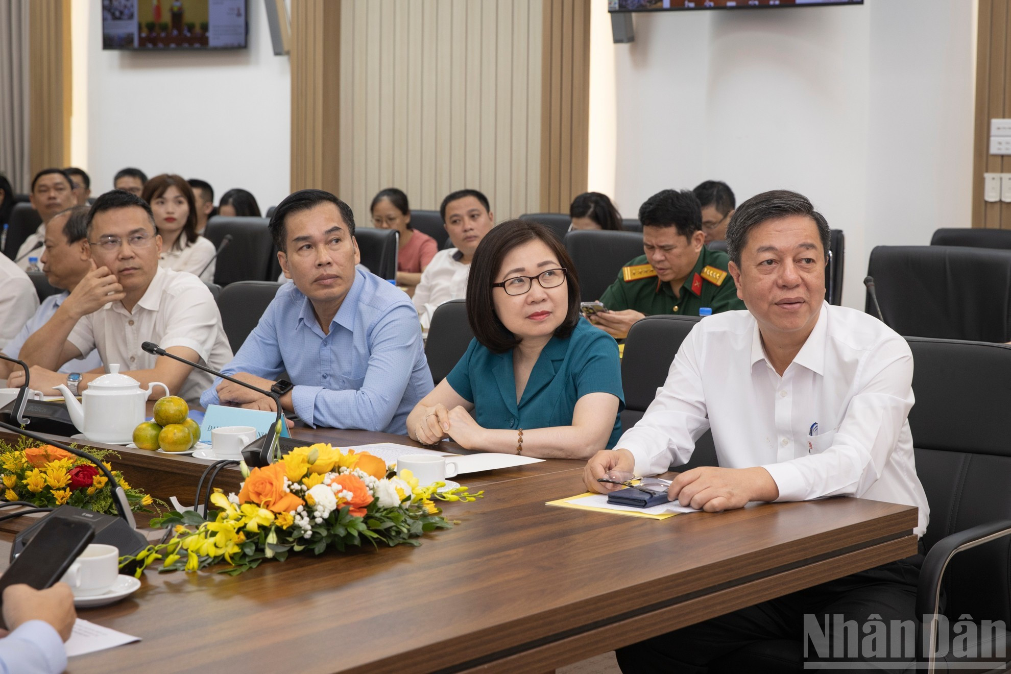Delegados participantes en el acto.