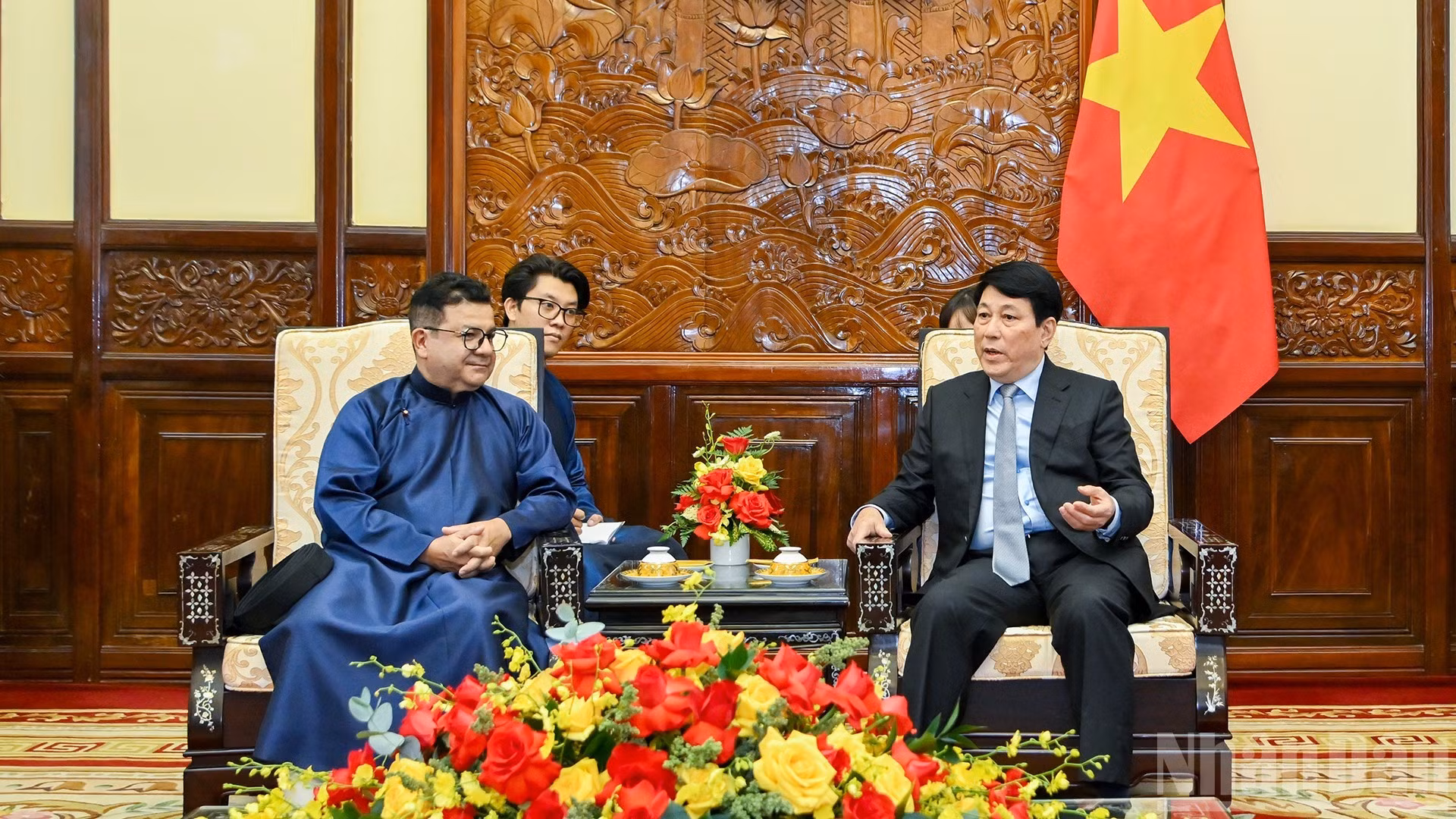 [Foto] Presidente vietnamita recibe a saliente embajador de Chile