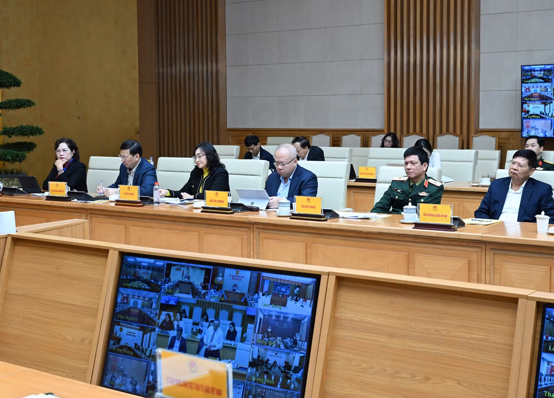 Delegados a la conferencia.