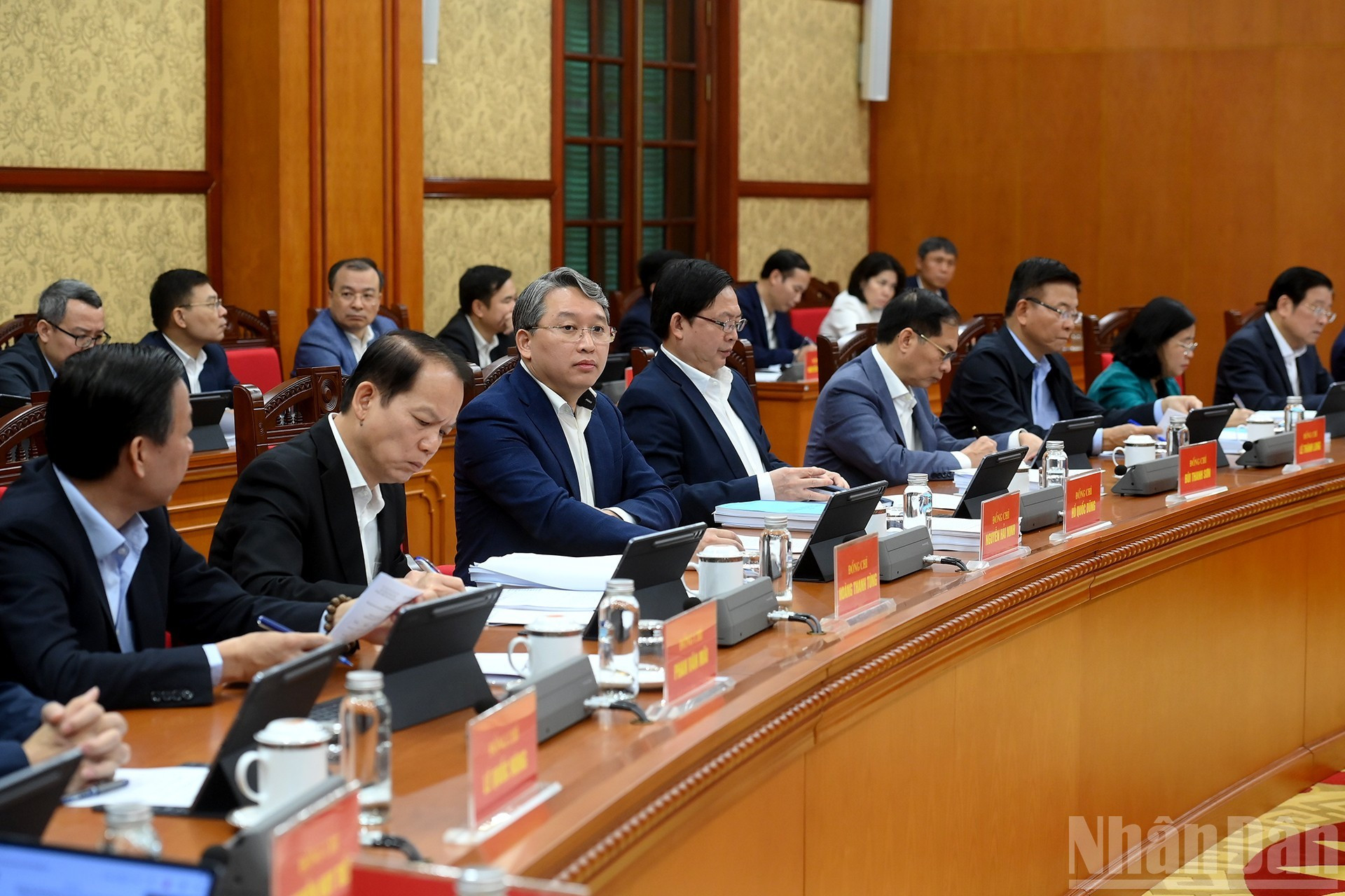 Los miembros del Comité Directivo en la reunión.