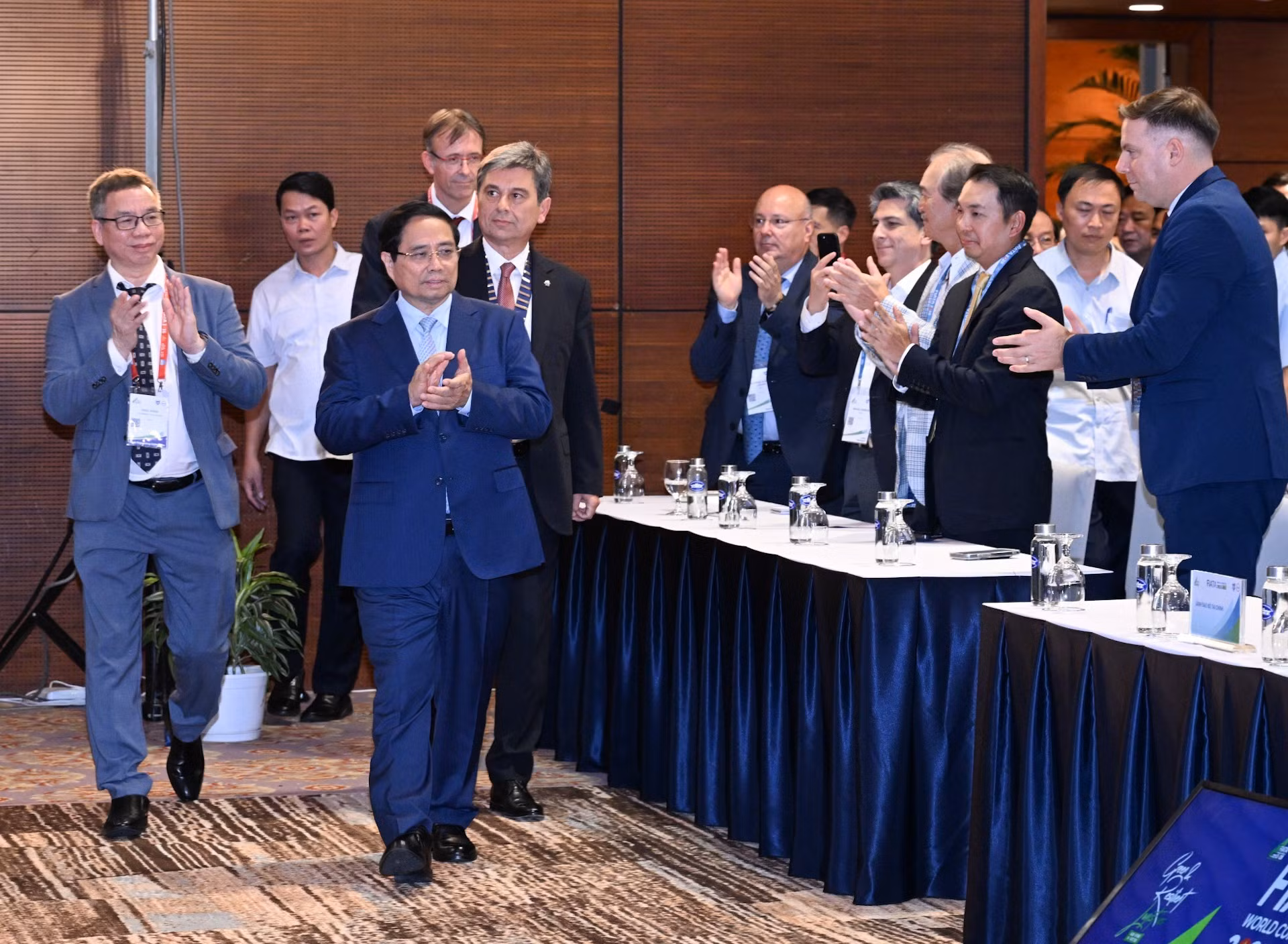 El primer ministro Pham Minh Chinh en el evento.