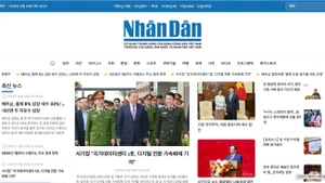 El periódico Nhan Dan (Pueblo), órgano central del Partido Comunista de Vietnam, inaugura hoy su versión digital en coreano. (Foto: Captura de pantalla)