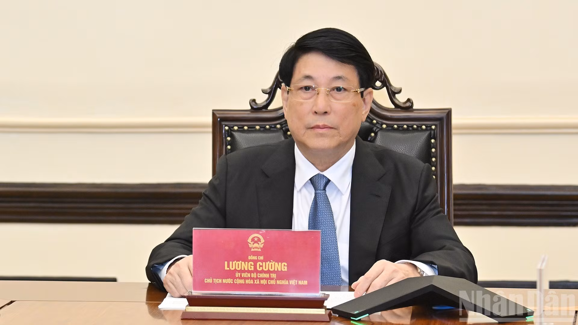 [Foto] Presidente de Vietnam mantiene conversación telefónica con su homólogo de Corea del Sur
