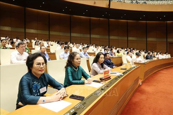 Delegados asisten a la conferencia nacional en Hanói. (Fotografía: VNA)