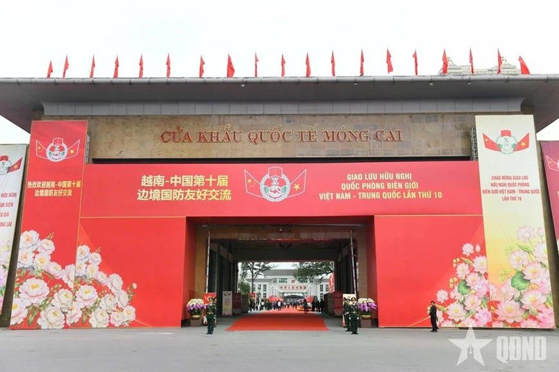 La Puerta fronteriza internacional de Mong Cai. (Foto: qdnd.vn)