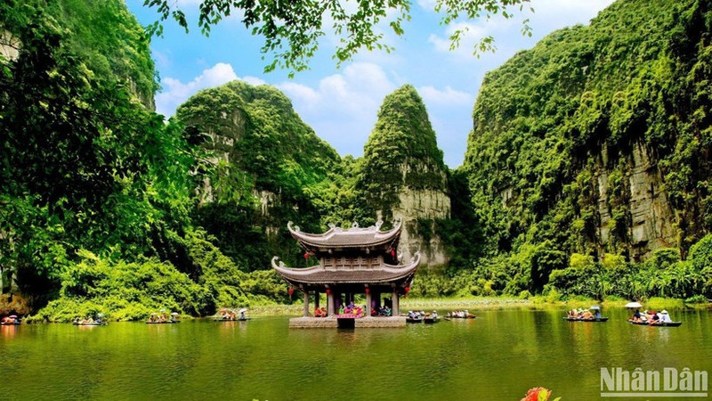 El complejo escénico de Trang An, provincia de Ninh Binh. (Foto: Nhan Dan)