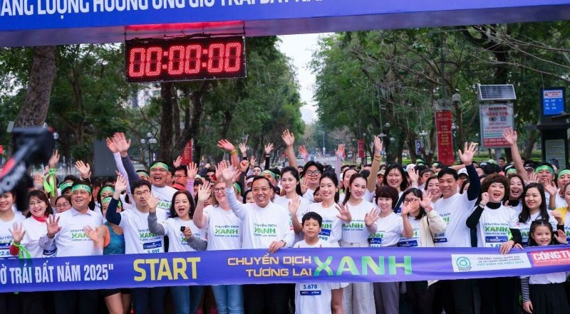 Miles de vietnamitas correrán en apoyo a la Hora del Planeta (Foto: Nhan Dan)