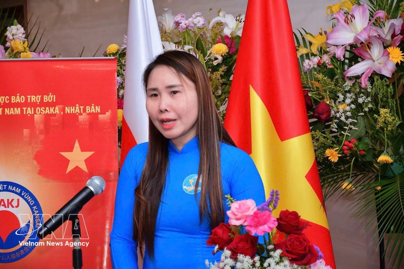 Le Thuong, presidenta de la Asociación de Vietnamitas en la región japonesa de Kansai (Foto: VNA)