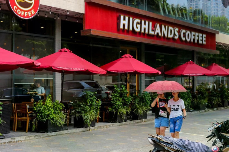 Una tienda de cafetería de Highlands Coffee. (Foto: Vietnam+)