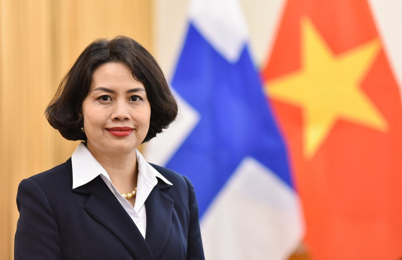 La embajadora de Vietnam en Finlandia, Pham Thi Thanh Binh. (Foto: VNA)