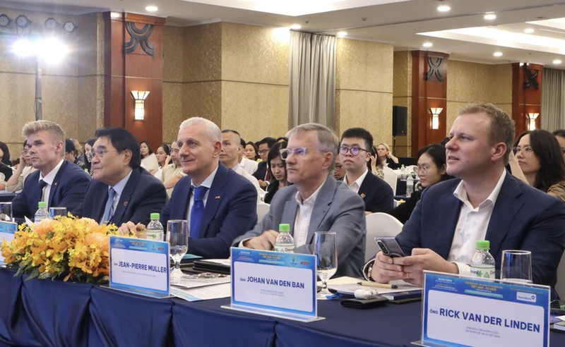 Participantes en el Foro de Cooperación Económica y Comercial Vietnam-UE 2025. (Foto: VNA)