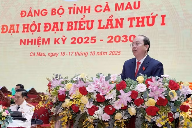 El secretario del Comité del Partido de la provincia de Ca Mau para el período 2025-2030, Nguyen Ho Hai. (Foto: laodong.vn)